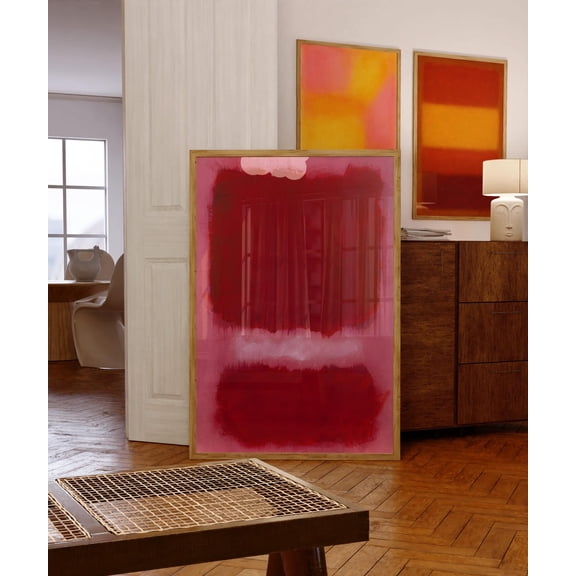 Mark Rothko Red Pink Wall Art Print, Unframed Paper Poster 16x20in