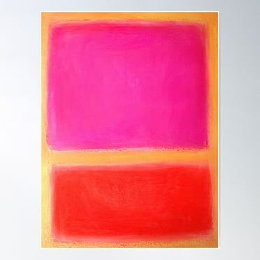 Mark Rothko - Untitled - Color Field Painting Poster Wall Art, Modern Wall Decor For Living Room Bedroom, 12x18 UNFRAMED