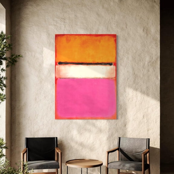 Mark Rothko White Center Mid Century Modern Reproduction Portrait Decor Unframed Paper Print