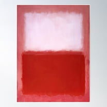 Mark Rothko - White Over Red - 1957 Poster Wall Art, Modern Wall Decor For Living Room Bedroom, 8x12 UNFRAMED