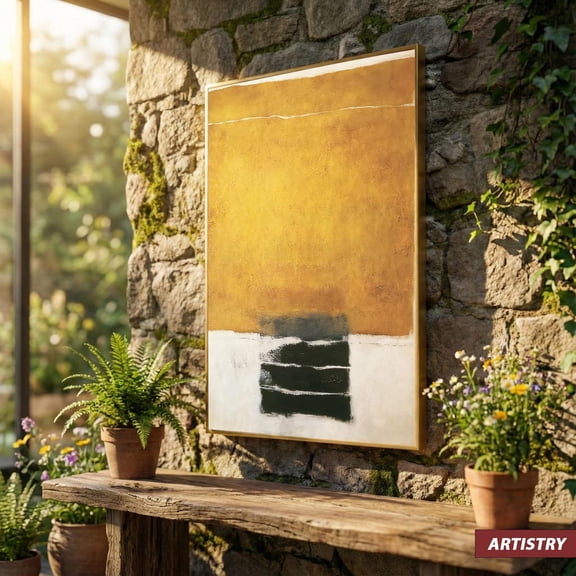 Mark Rothko Yellow Black Color Field Print