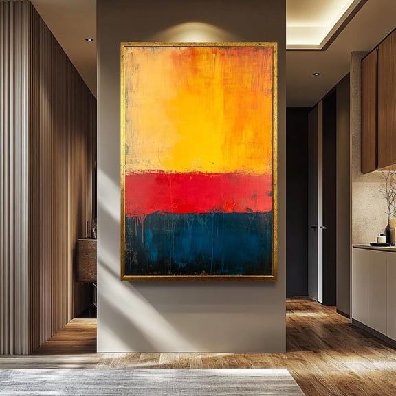 Mark Rothko Yellow Red Blue Color Field Wall Art
