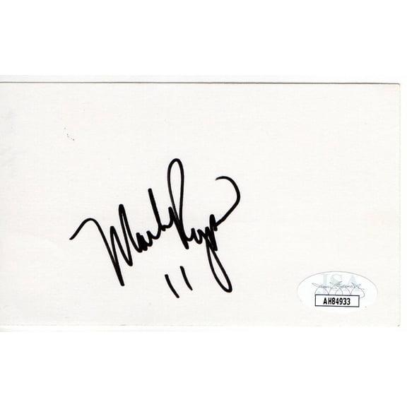 Mark Rypien Signed Autographed Index Card Quarterback Washington JSA AH84933