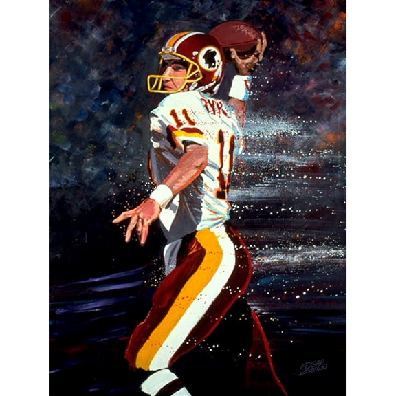 Mark Rypien Washington Commanders Deacon Jones Foundation MVP "DC's Finest" 28" x 36" Fine Art Canvas by Edgar Brown