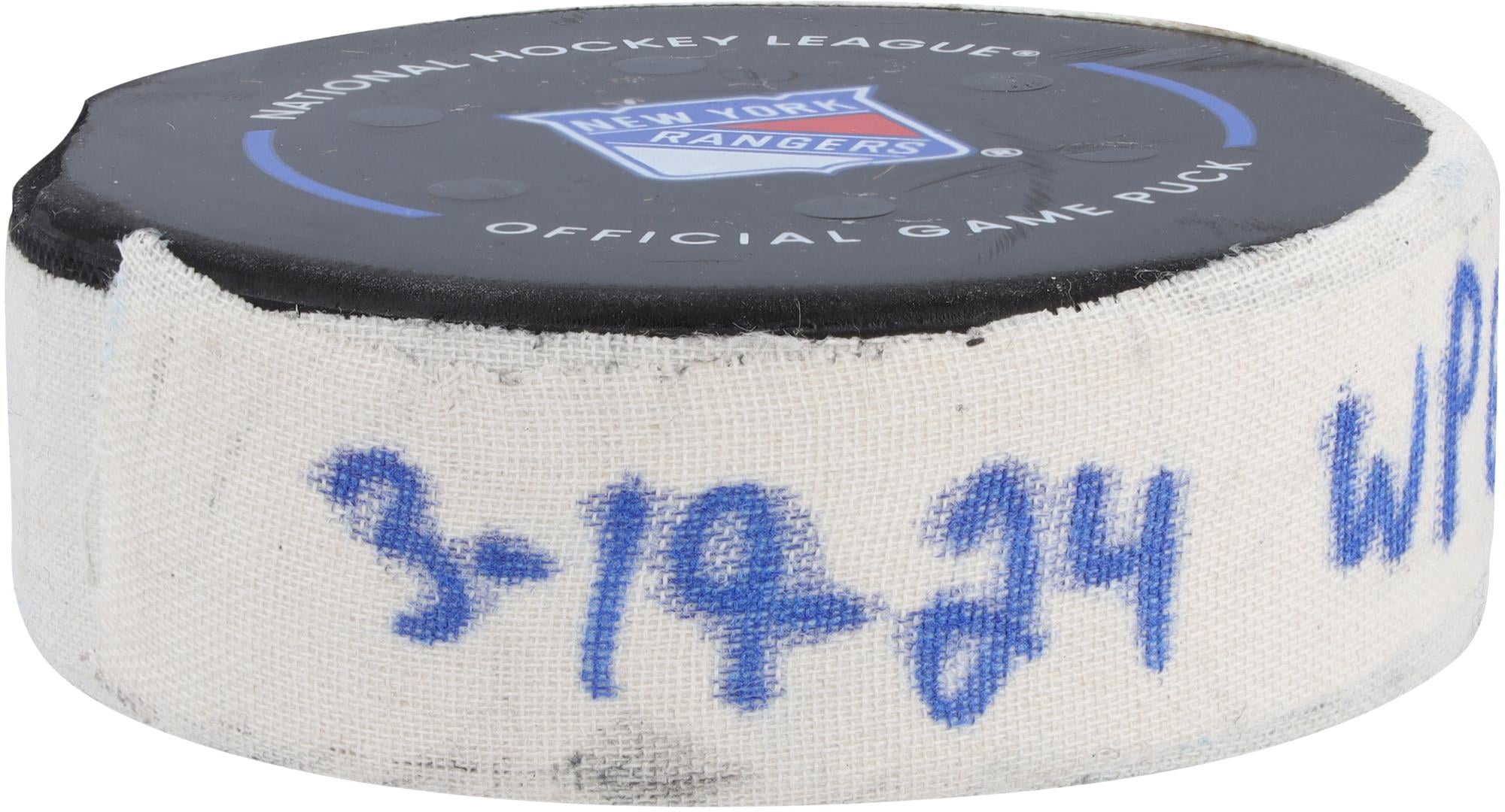 Mark Scheifele Winnipeg Jets GameUsed Goal Puck from March 19, 2024 vs