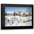thumbnail image 1 of Mark, Sharon 14x11 Black Modern Framed Museum Art Print Titled - We Love Winter, 1 of 5