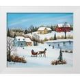 thumbnail image 1 of Mark, Sharon 24x20 White Modern Wood Framed Museum Art Print Titled - Time for a Sleigh Ride, 1 of 4