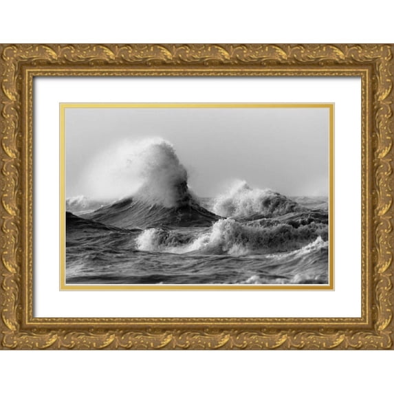 Mark Spowart Photography 14x11 Gold Ornate Wood Framed with Double Matting Museum Art Print Titled - November Gales 2
