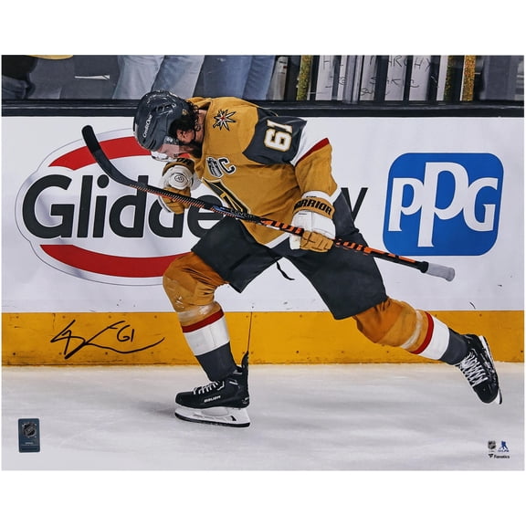 Mark Stone Vegas Golden Knights Autographed 16" x 20" 2023 Stanley Cup Final Game 5 Celebrating Photograph - Fanatics Authentic Certified