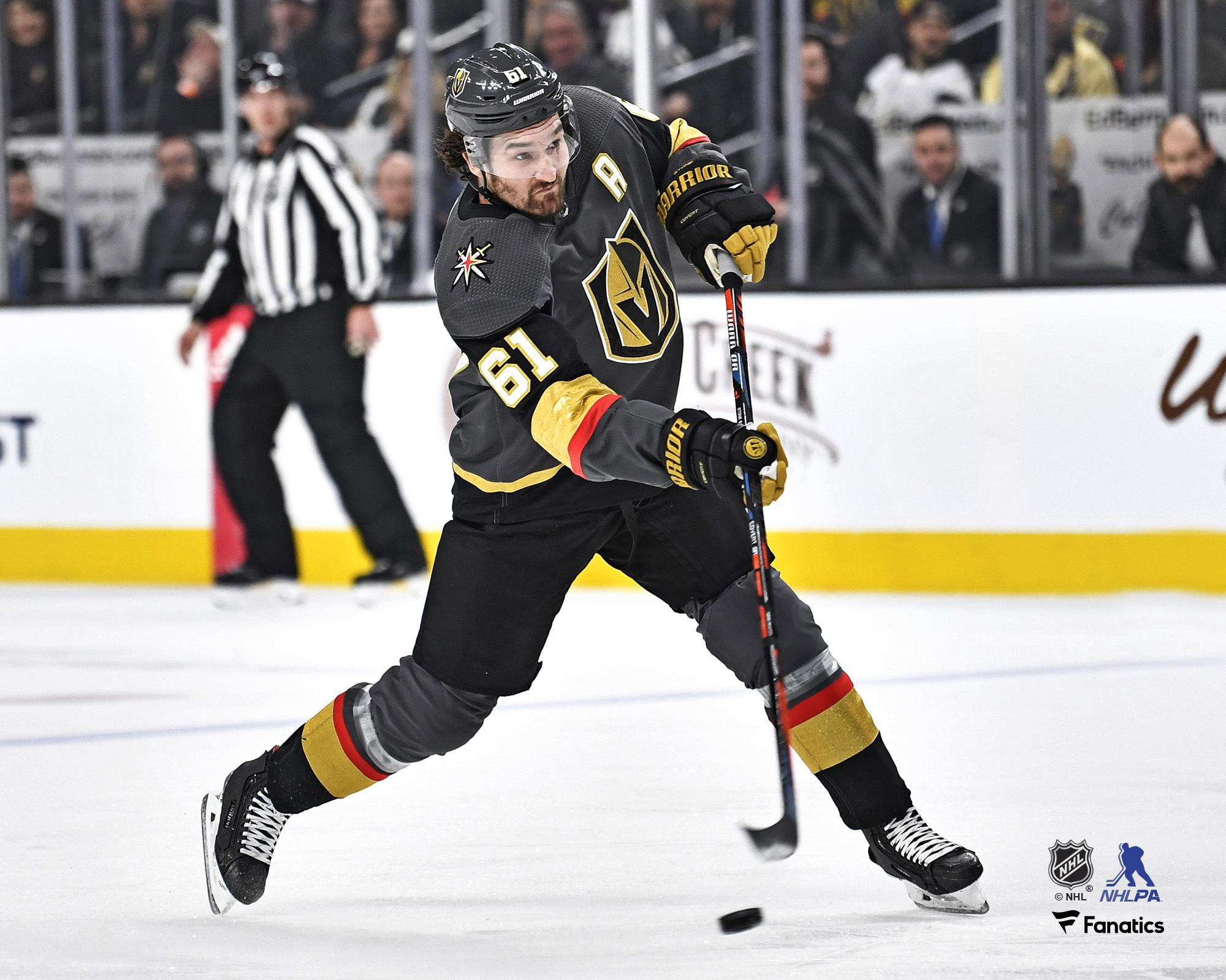 Mark Stone Vegas Golden Knights Unsigned Black Jersey Shooting
