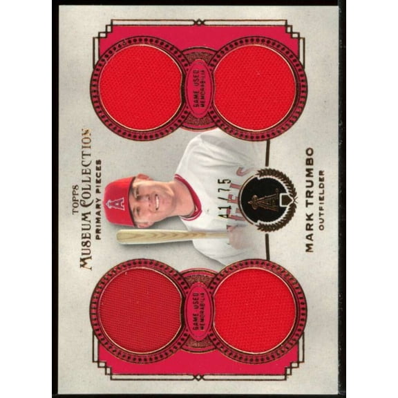 Mark Trumbo 2013 Topps Museum Collection Primary Pieces Quad Relics Copper #MTR