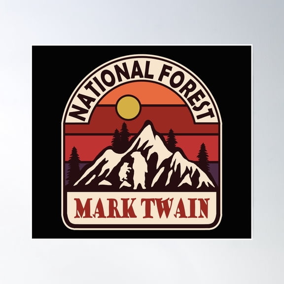Mark Twain National Forest Poster Wall Art, Modern Wall Decor, 8x12 UNFRAMED