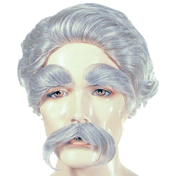 Mark Twain Set Dark Brown Grey 51 - Lacey Wigs