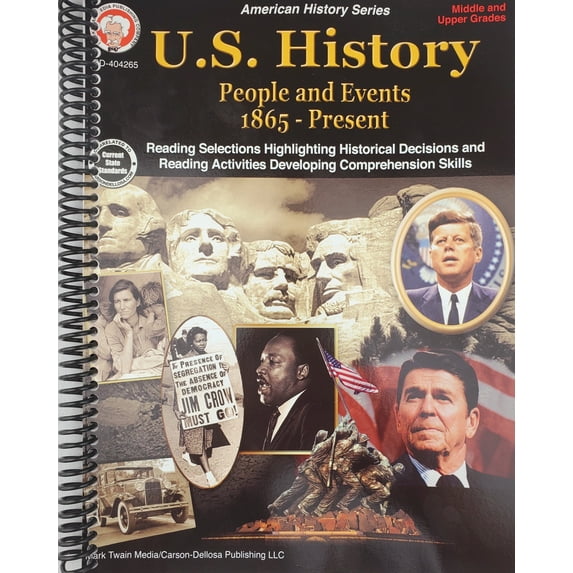 Mark Twain U.S. History Workbook: Grades 6-12 (Spiral Bound)