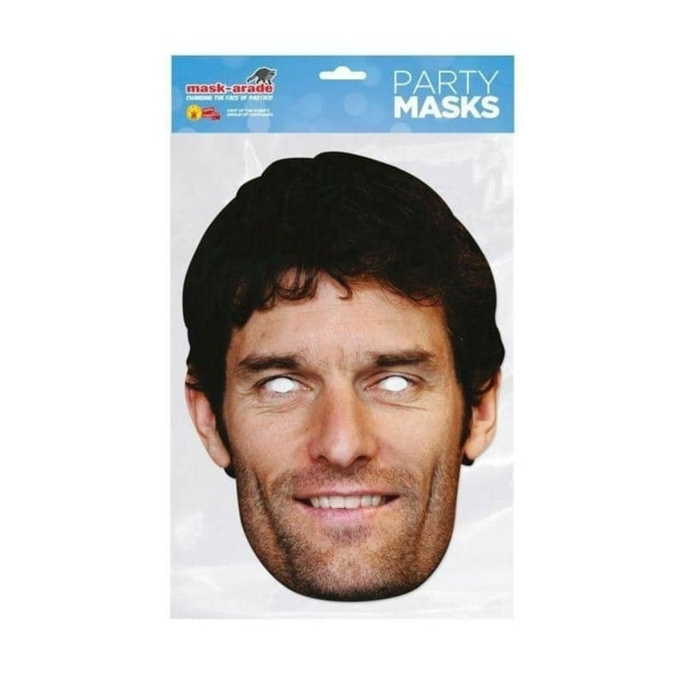 Mark Webber Celebrity Face Mask Mark Webber Celebrity Face Mask