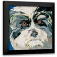 thumbnail image 1 of Mark Z 20x20 Black Modern Framed Museum Art Print Titled - Dog rocks I, 1 of 5