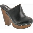 thumbnail image 1 of Mark and Maddux ANTONIO-06 Wood Effect Platform Women's Clogs in Black, 1 of 4