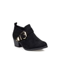 thumbnail image 1 of Mark and Maddux Chunky Heel Women's Buckle Booties in Black, 1 of 3