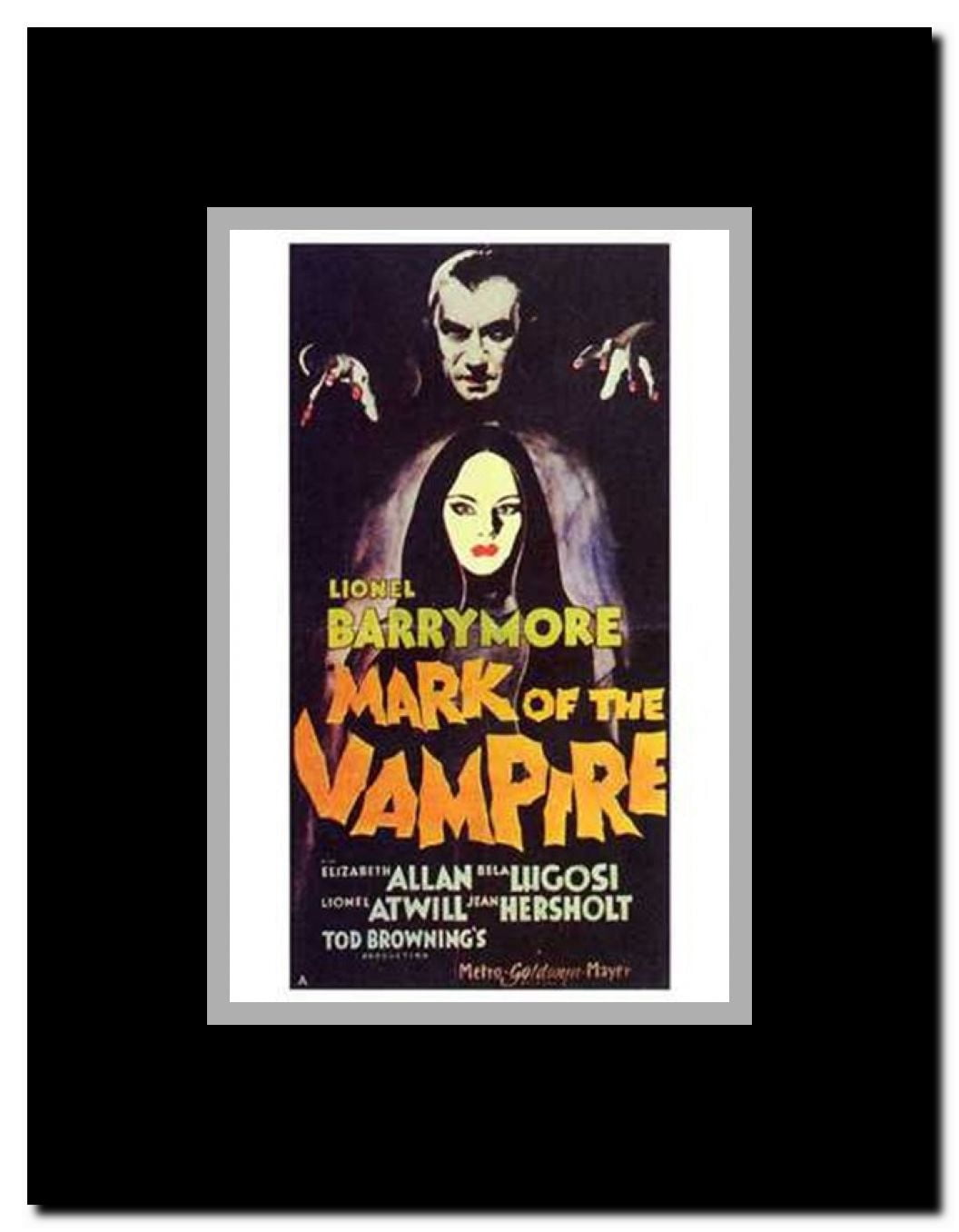 Mark of the Vampire Framed Movie Poster