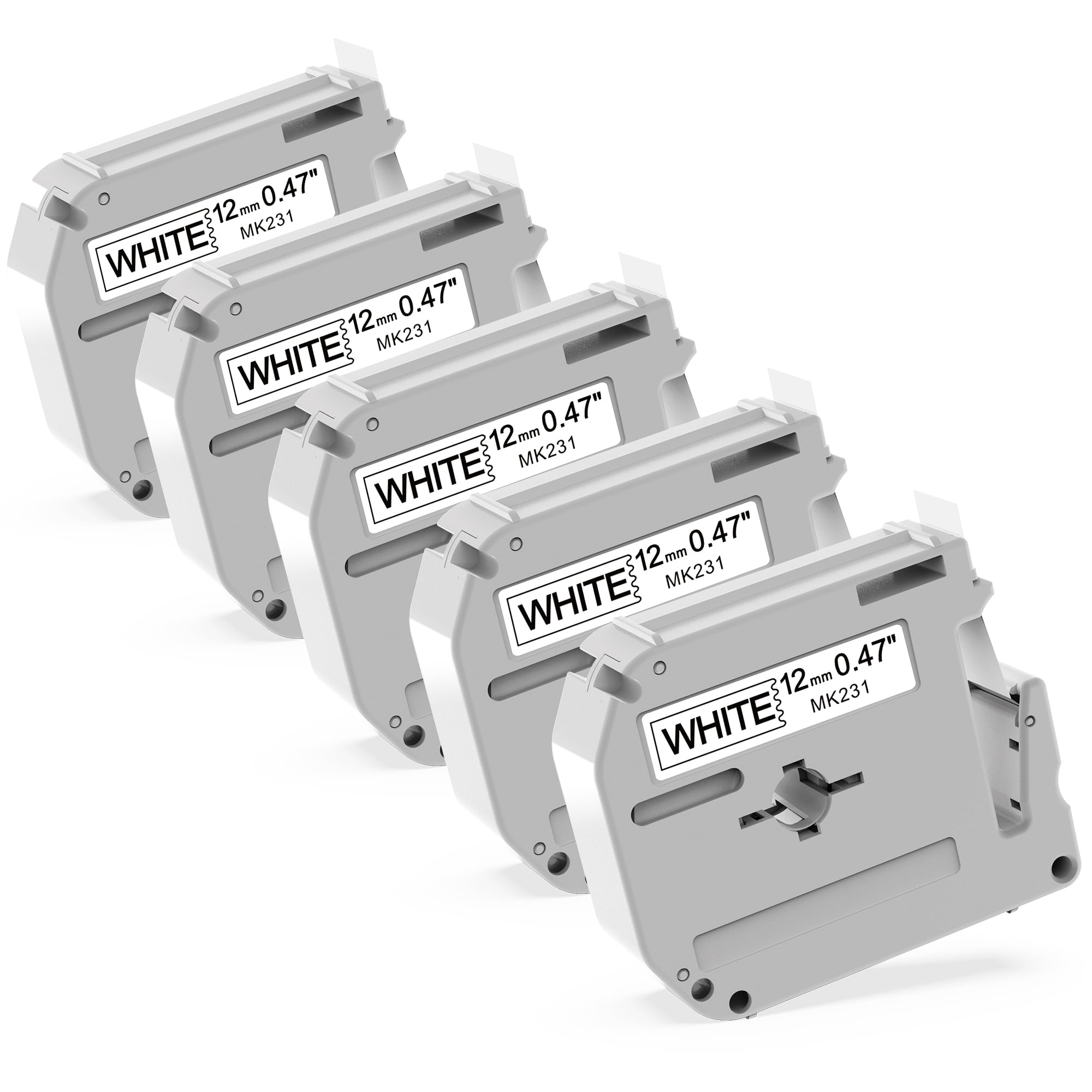 MarkDomain MK231 Label Tape Replacement for Brother PTouch M Tape