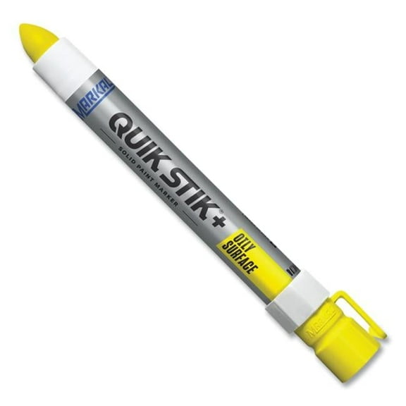 Markal Solid Paint Marker, 6 in L, Yellow, Paint 28881G