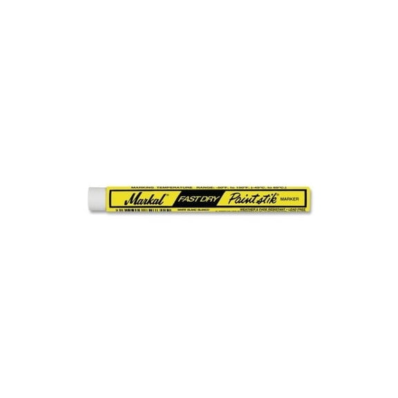 Fast Dry Paintstik Solid Paint Marker, 3/8 in x 4.75 in L, White
