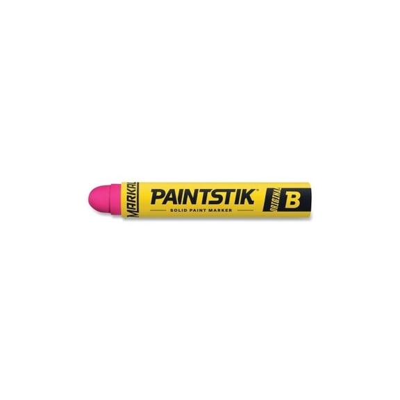 Paintstik Original B Solid Paint Marker, 11/16 in dia, 4-3/4 in L, Fluorescent Pink
