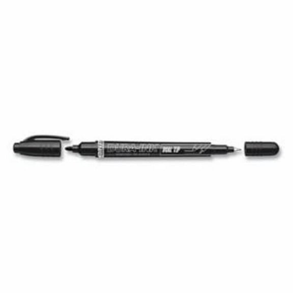 Markal 434-96283 Dura Ink Dual Tip Marker - Black - Pack of 12