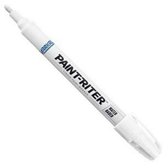 Markal Paint Marker, Medium Tip, White Color Family, Paint 97400G