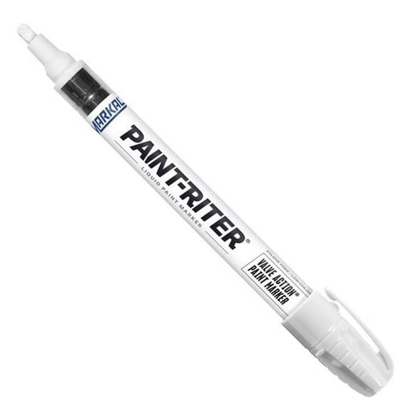 Markal Paint-Riter Valve-Action White Liquid Paint Marker, Model# 96861