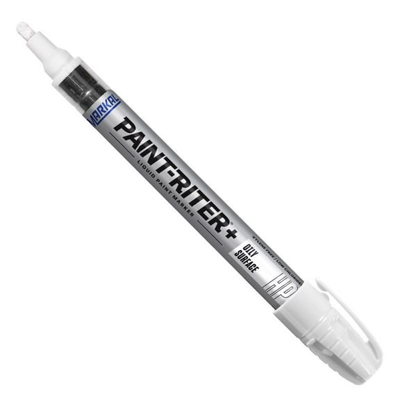 Markal White Paint-Riter + Oily Surface Liquid Paint Marker, Model# 97080