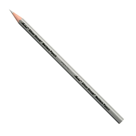 Markal 96101 Silver-Streak Reflective Lead Welder Pencil, 1/2" Diameter x 4-5/8" Length Pack of 12