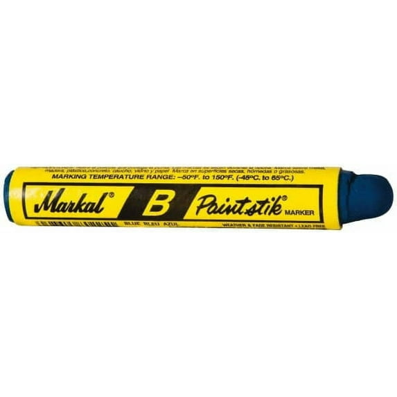Markal - Blue Marker/Paintstick - Fine Tip, Oil Base Ink (120 Pack)