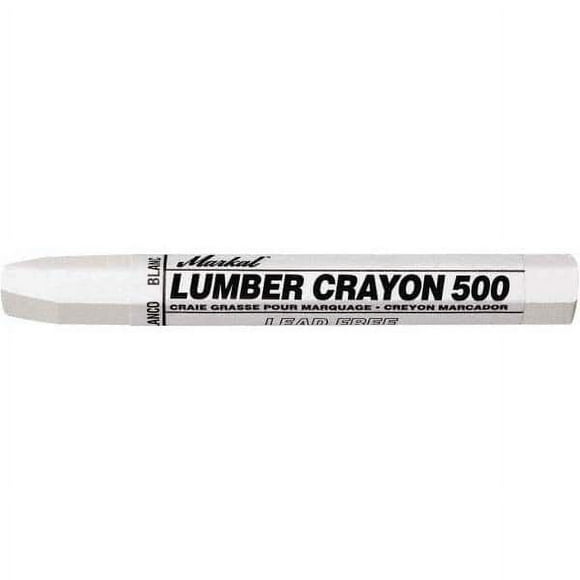Markal - Clay Based Lumber Crayon - White (108 Pack)
