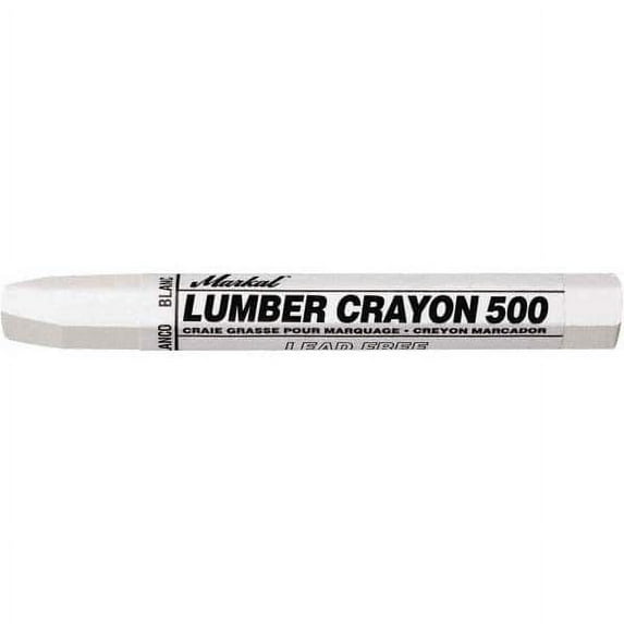 Markal - Clay Based Lumber Crayon - White (36 Pack)