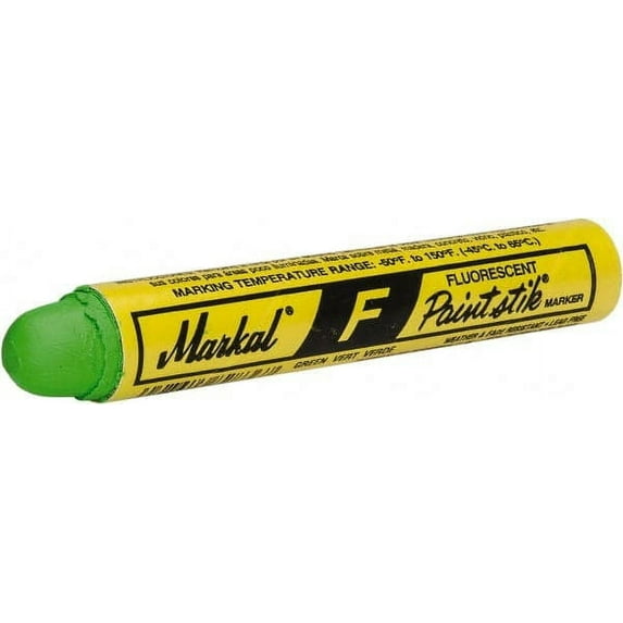 Markal - Fluorescent Green Marker/Paintstick - Oil Base Ink (45 Pack)