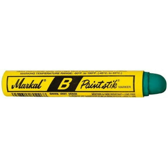 Markal - Green Marker/Paintstick - Fine Tip, Oil Base Ink (120 Pack)