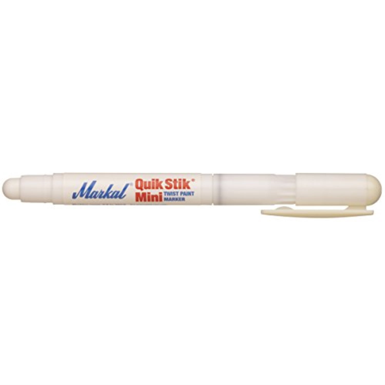 markal 61126 quik stik twist solid paint marker, mini, white (pack of 12)