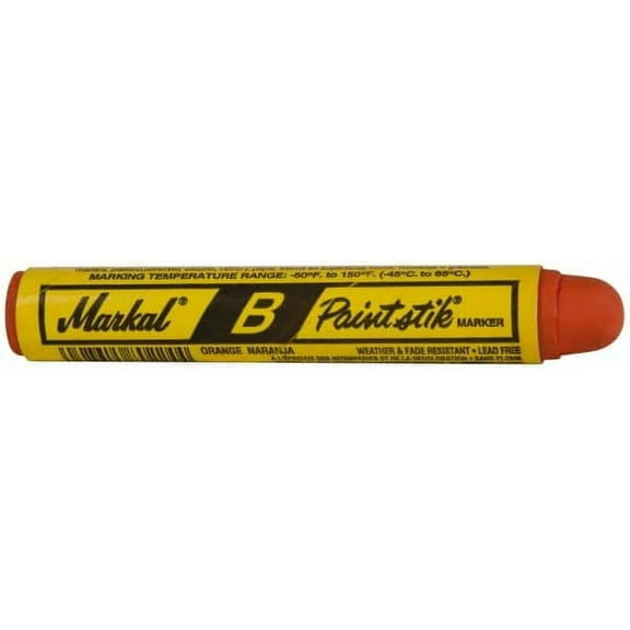Markal - Orange Marker/Paintstick - Fine Tip, Oil Base Ink (180 Pack)