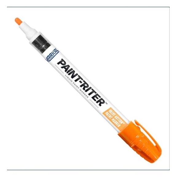 Markal Paint Marker, Medium Tip, Fluorescent Orange Color Family, Paint 97052