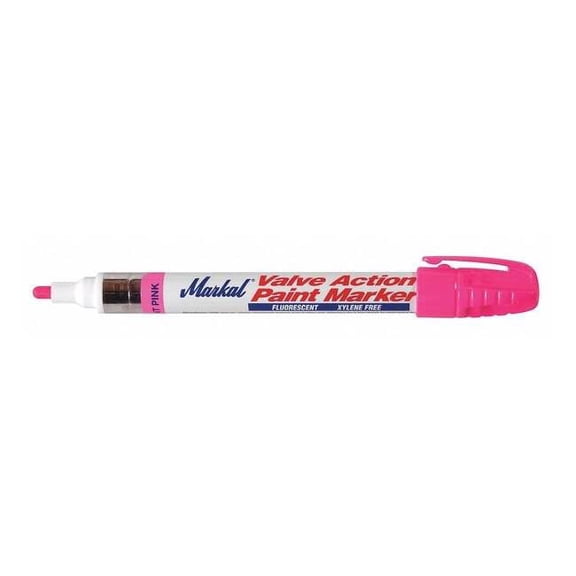 Markal Paint Marker, Medium Tip, Fluorescent Pink Color Family, Paint 97053