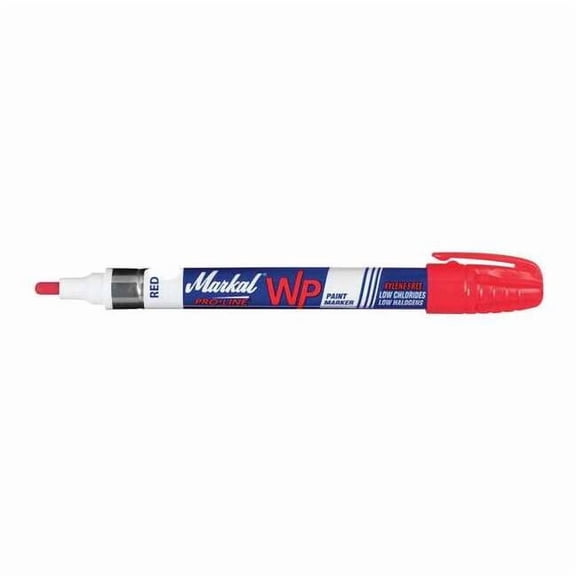 Markal Paint Marker, Medium Tip, Red Color Family, Paint 96932