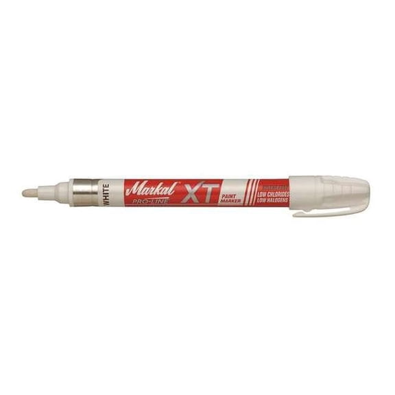 Markal Paint Marker, Medium Tip, White Color Family, Paint 97250
