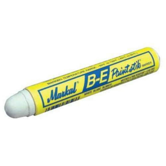 Markal Paintstik B-E Markers, 11/16 in, White - 1 Dozen (434-80620)