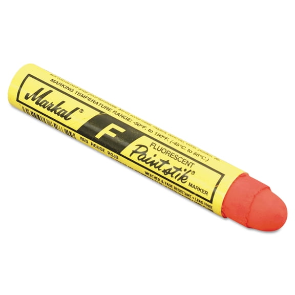 Markal Paintstik F Marker, Fluorescent Red