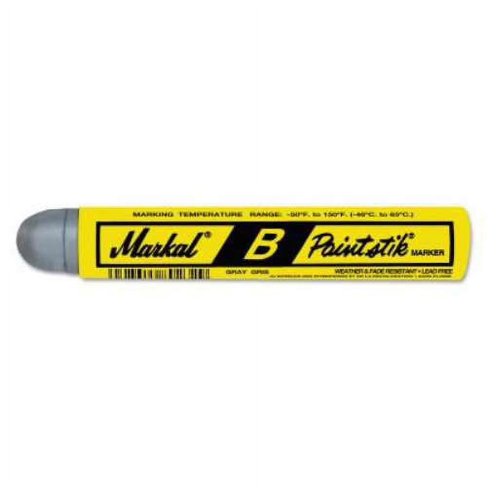 Markal Paintstik Original B Marker, 11/16 in x 4-3/4 in , Gray - 1
