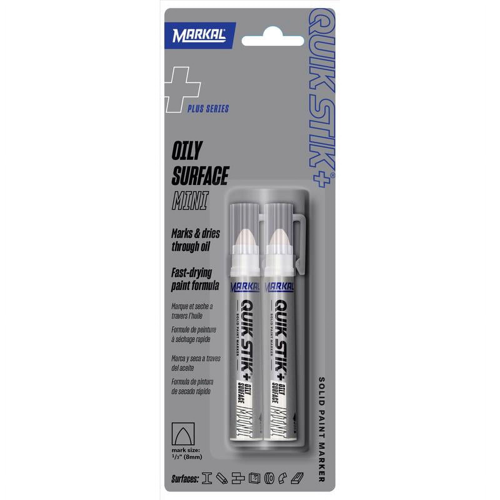 Markal Quik Stik + Oily Surface Mini Solid Paint Markers, 2-Pk., Model# 28779