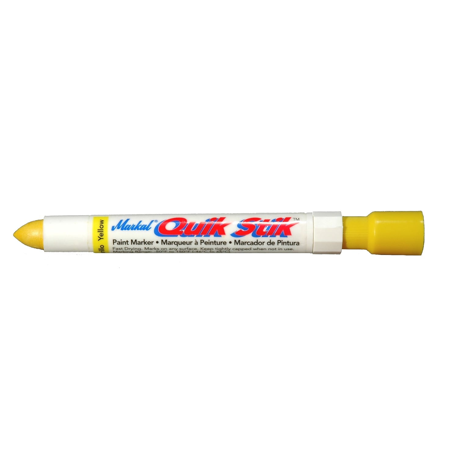 Markal Quik Stik pnt Marker 0-140 F Yellow 61053 