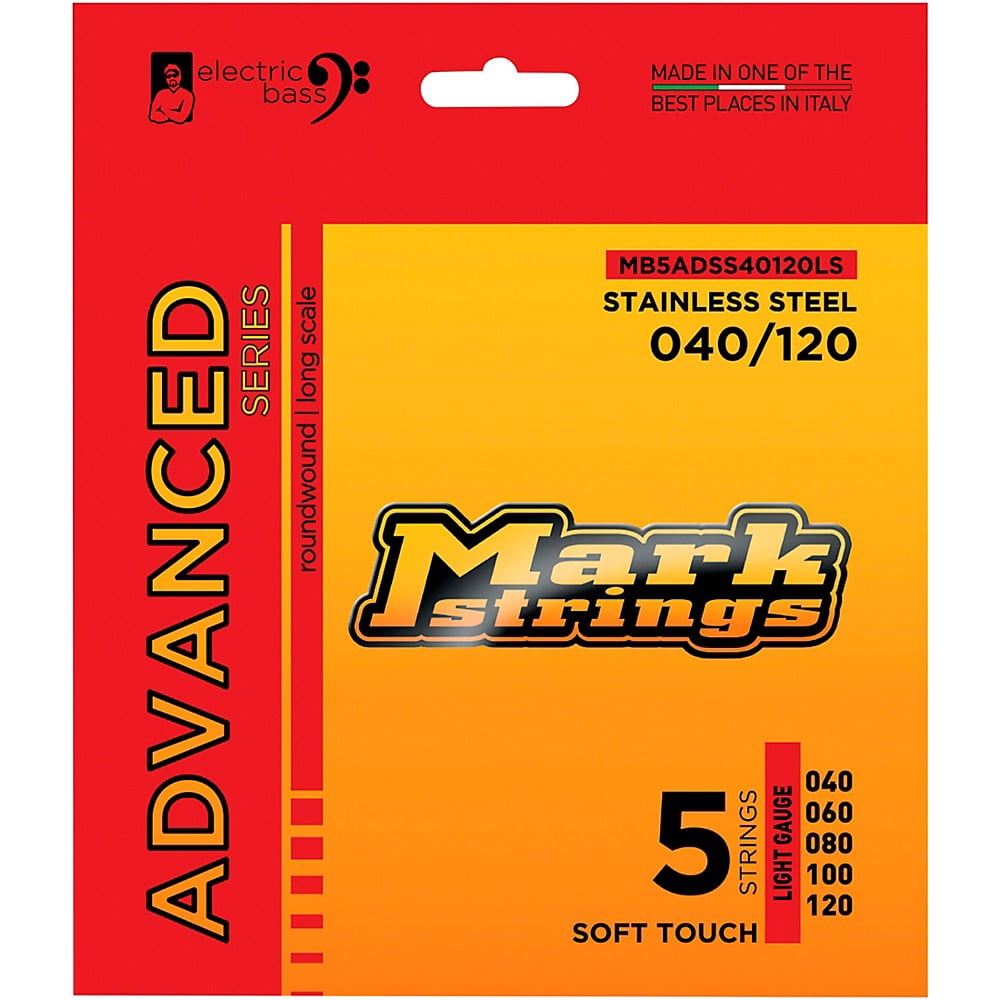 Markbass Advanced Series Soft Touch Electric Bass Stainless Steel Strings (40 - 120) Light Gauge