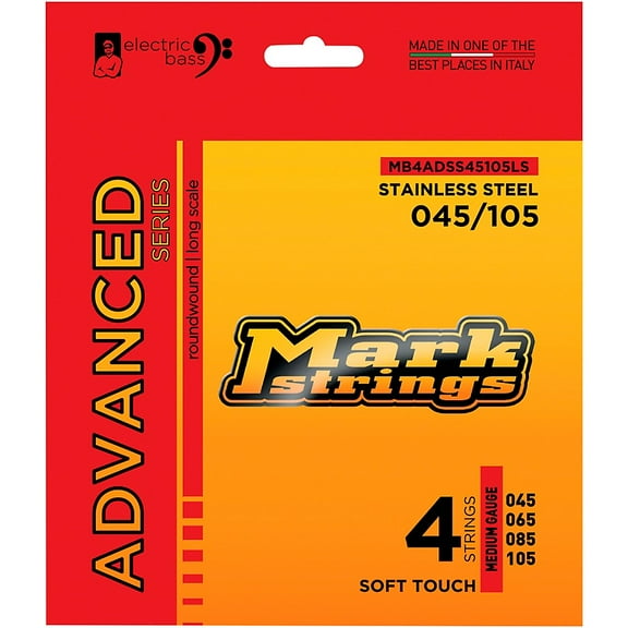 Markbass Advanced Series Soft Touch Electric Bass Stainless Steel Strings (45 - 105) Medium
